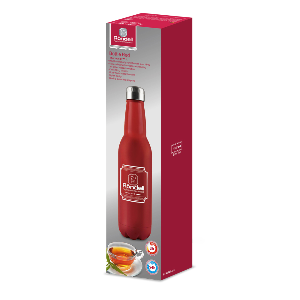 Термос Rondell RDS-914 Bottle 0,75 красный