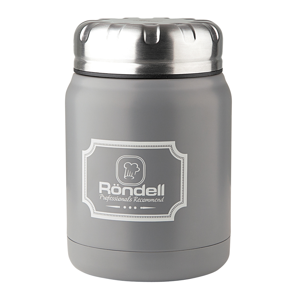 Термос для еды  Rondell 943-RDS 0,5 л Red Picnic серый