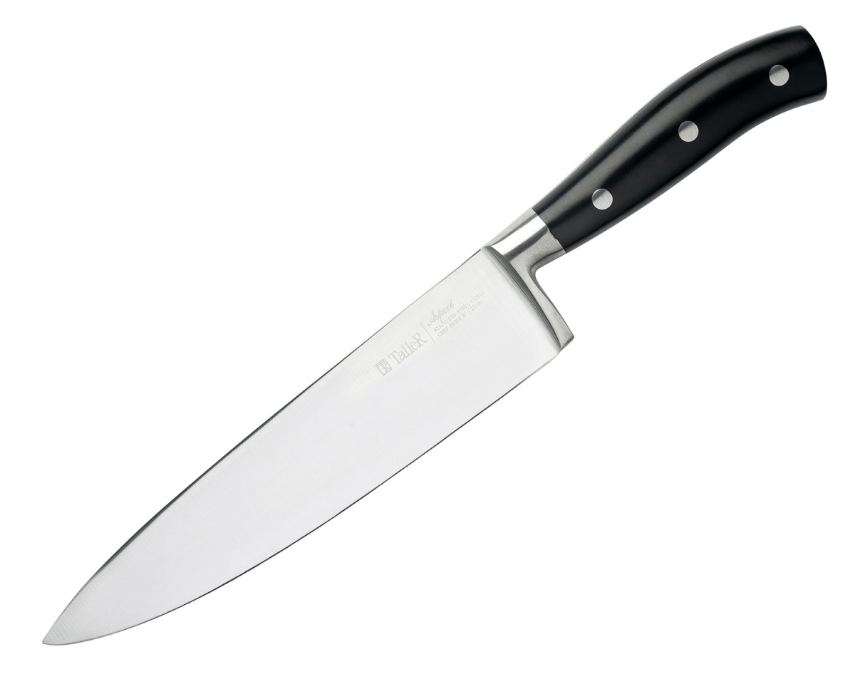 Нож поварской 22101 TalleR Аспект, черный