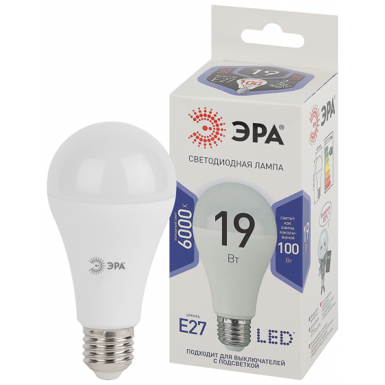 Лампа светодиодная  ЭРА LED A65-19W-860-E27