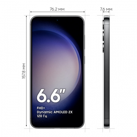 Телефон Samsung Galaxy S23 Plus SM-S916B 256Gb черный ДБ