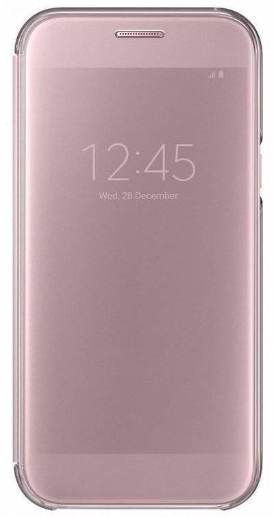 Чехол (флип-кейс) для Samsung Galaxy A7 (2017) Clear View Cover розовый