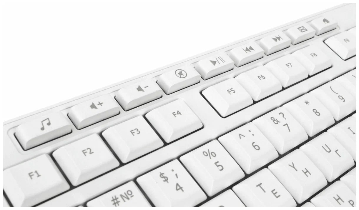 Клавиатура Проводная Gembird KB-8430M USB Белый