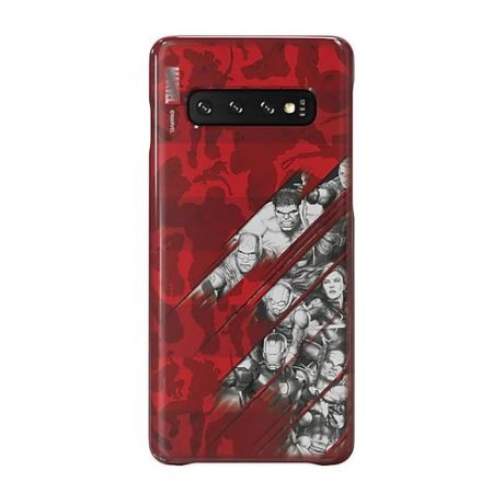 Чехол (клип-кейс) для Samsung Galaxy S10 Marvel Case AvComics красный