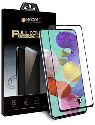Стекло защитное MOCOLL, полноразмерное для Samsung S10 lite / Note10 lite 2.5D (Серия Storm) Черный