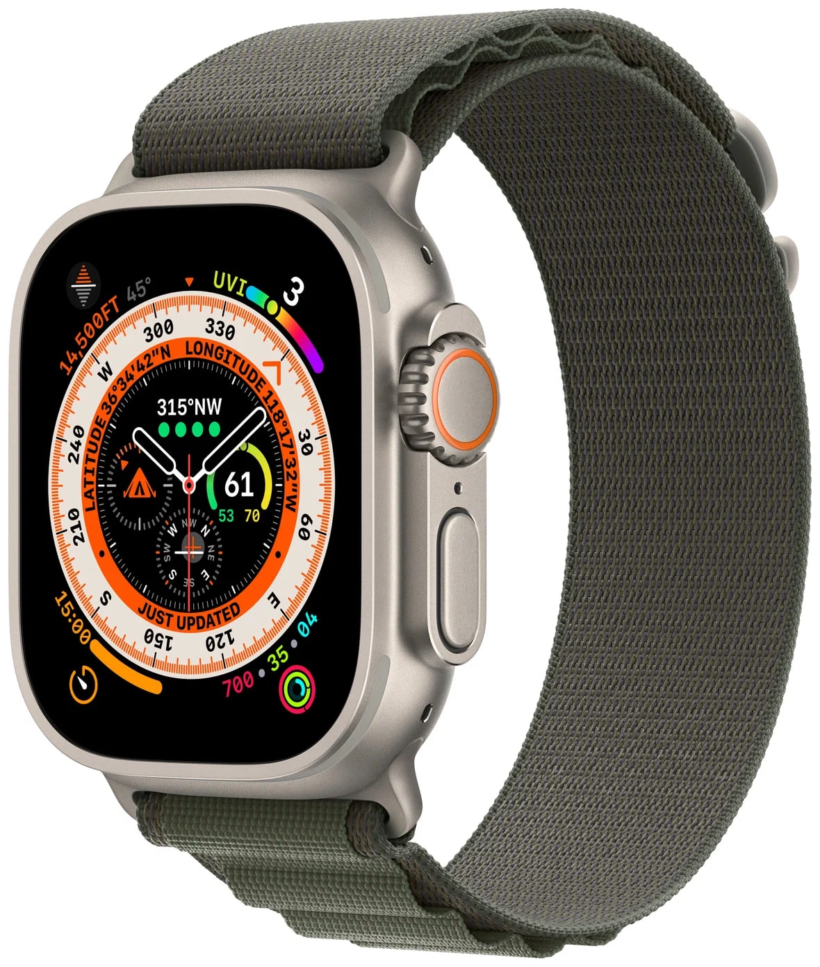 Apple Watch Series Ultra LTE 49mm Alpine Loop M Green